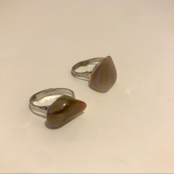 Adjustable Stone Rings - Picture 2 of 3